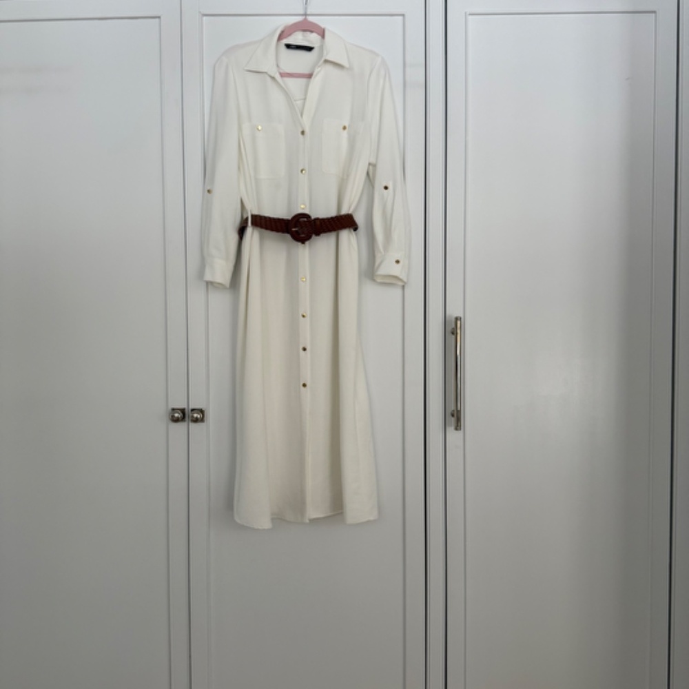 BELTED SHIRTDRESS - Picture 5 of 6